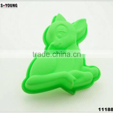 11188 FDA/LFGB Deer Shape Silicone Cake Mold photo-5