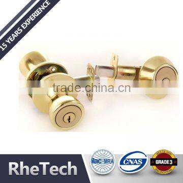 Stainless Steel More security Combo lock, dead bolt with knob lock, wooden door lock set