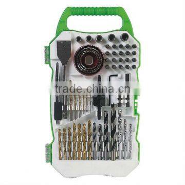 55pcs innovative drilling bit set in plastic case