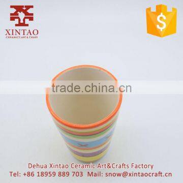 High Quality Hand Painted Colorful Pattern Ceramic Coffee Mug With Handle photo-5