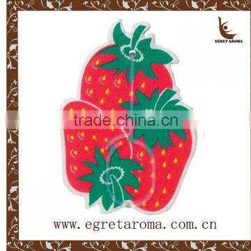 Attractive strawberry shape custom car air freshener