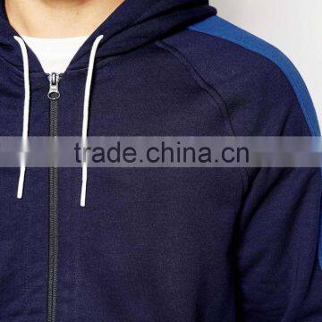 Zip up Hoodie With Contrast Stripe photo-3