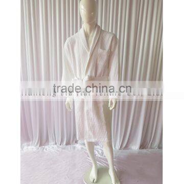 White Bathrobe Thick Winter Waffle Robe Plus Size Sleepwear photo-2