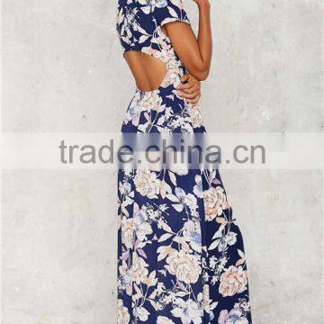 2017 Fashion Latest Designer One Piece Long Styles Maxi Dress photo-3