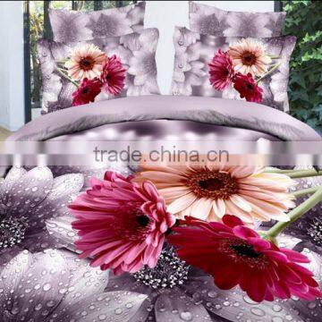 Factory Custom Digital Print New Cotton Fabric Bed Sheet photo-2