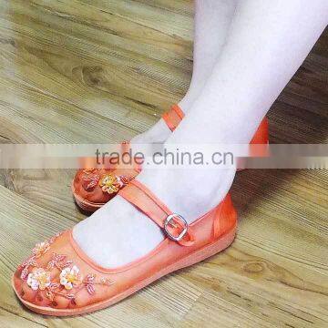 Cheap Lady Embroidered Casual Sandals stock 140703b