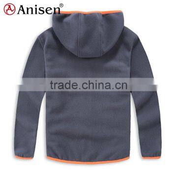 High Quality Plain Custom Color Windproof Polar Fleece With Hoodies Winter Children's Jackets photo-2
