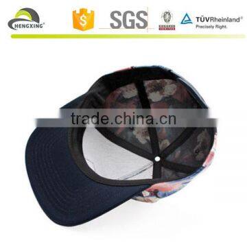 5 Panel Camp Hat Eagle Birds Printed Black Custom-made 5 Panels Cap photo-5