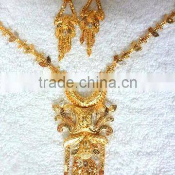 Fancy Micro Gold Plated Necklace and Pendant Sets photo-6