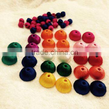 New Stylish Silk Thread Neck Piece With Matching Earrings Collection. photo-4