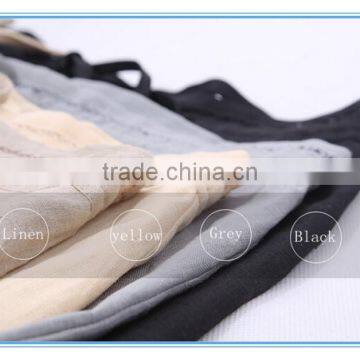 New Fashion Office Lady Wide Leg Pants Linen Casual Elephant Long Palazzo Pants photo-2