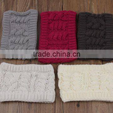 Grils Elastic Woolen Headband Hair Band/Woman Winter Crochet Headbands photo-3