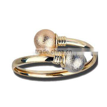 Three Tone Flexible Bangles, Gold Plated Bangle, Machine Cut Bangle, Fashionable Bangle, Jewelry Manufacturers photo-6