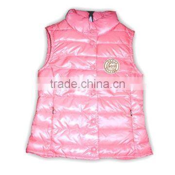 2014 children duck down vest body warmer puffer vest girls