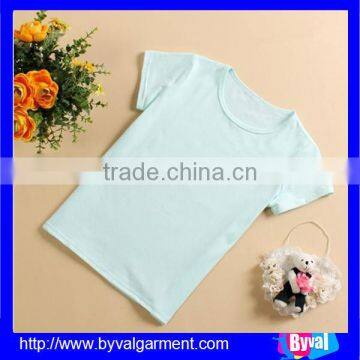 China Supply Round Neck Kids Top Quality Cotton Shirt photo-5
