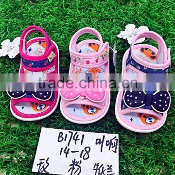 Cheap Guangzhou Kid Shoe New Summer Baby Girls Noise Sandals Cute Rabbit Child Prewalker Casual Colorful Shoes photo-2