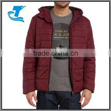 Men Winter Padded Nylon Jacket With Hood photo-2