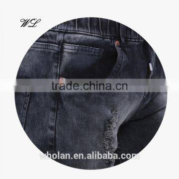 Latest Trendy Men Denim Jean Pants Cotton/Spandex New Man Jeans photo-5