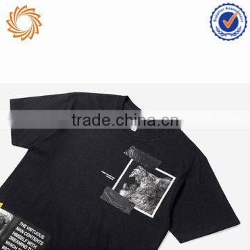 Mens Street Illustration Style Vintage t Shirt Hip Hop photo-3