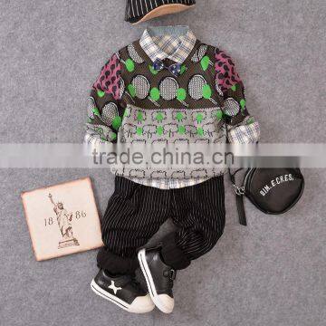 S15312A 2017 New Design Casual Long Sleeve Cute Boys Sweater photo-2