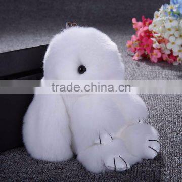 Myfur Customized Wholesale Rabbit Fur Bag Pendant Real Fur Car Decoration Accessory photo-6