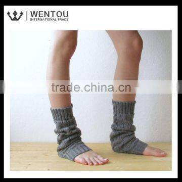 Fashionable Grey Knitted Lace Boot Socks photo-4