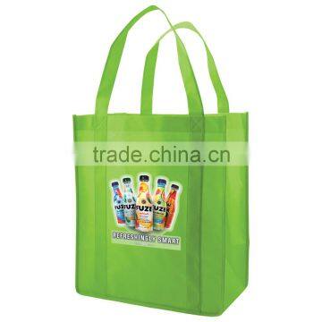 Grocery Tote Bag - Features Wide Gussets, Black Bottom Insert for More Support and Comes With Your Logo. photo-3