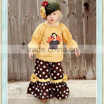 newborn thanksgiving turkey outfit baby girl boutique clothing sets girl clothes embroidery design