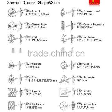 2017 Flat Back Sew on Rhinestones Crystal Stones for Dress photo-2