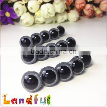 15mm Handmade Crochet Animal Toys Craft Doll Gray Safety Eyes photo-2