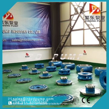 mining dewatering use centrifugal slurry pump spare parts,slurry pump impeller, volute casing bearing assembly