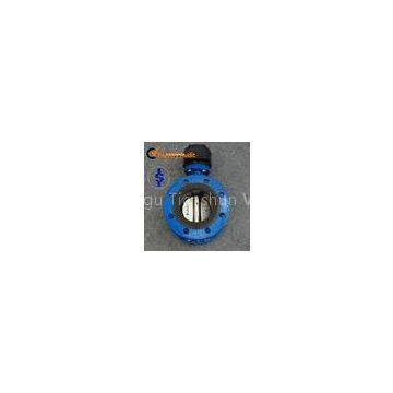 SS Hard Sealing Double Flanged Butterfly Valve Pneumatic Actuator , EPDM or NBR Seat