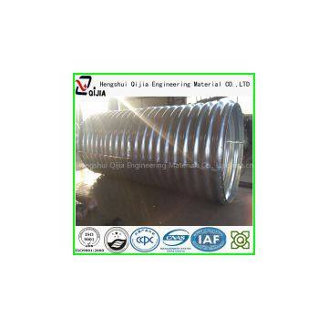 Assembled corrugated steel tube