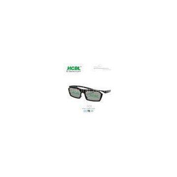 Comfortable ABS Frame Master Image Black 3D Glasses With Slight Legs