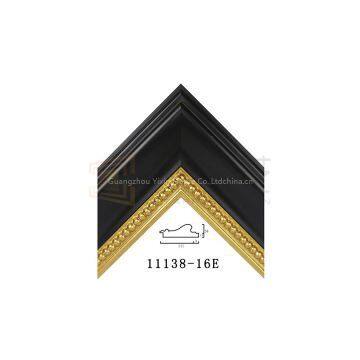 Black  Embossed Picture Frame Mouldings 11138