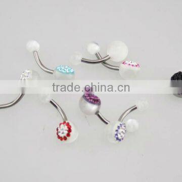 Belly Ring Body Piercing Steel Bar