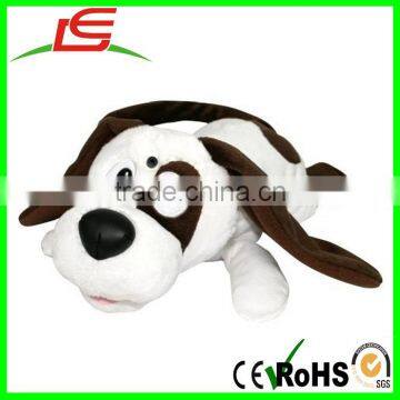 Wholesale Chuckle Laughing Spotted Activated Puppy Dog Plush Stuff