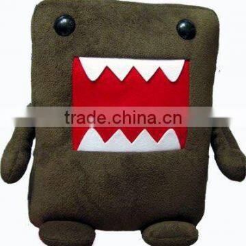 square soft plush stuffed domo cushion