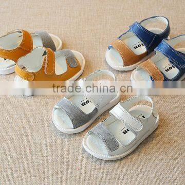 B21408A Baby leather sandals Baby comfortable soft Toddler shoes