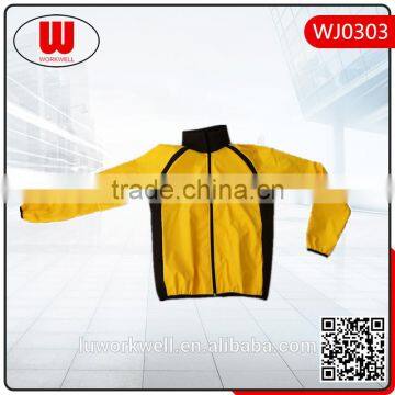 Yellow black contrast color rain proof Jacket safety fashion jacket