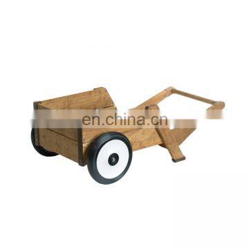 Modern Montessori Kids Wooden Wheelbarrow with Hot Sell