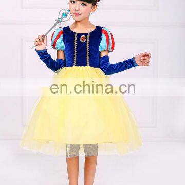 2016 Frozen Elsa Girl Party Dress , The New Children Dress Roses Frozen Elsa ANNA Dress Snow White26389 photo-4