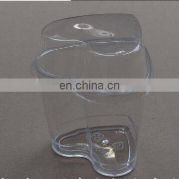 Wholesale Heart Shape Lamy Pudding Cup With Lid Clear Disposable Cups With Lids photo-4