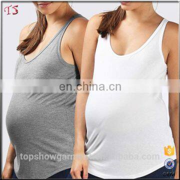 New products cotton spandex fitness tank tops women maternity tank