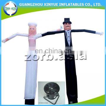 Outdoor wedding decoration inflatable bride and groom air dancer