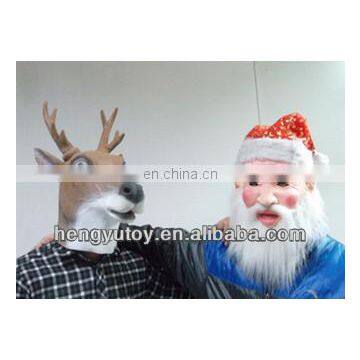 New product hip hop costume rubber halloween mask lifesize Chrismas mask deer with mask