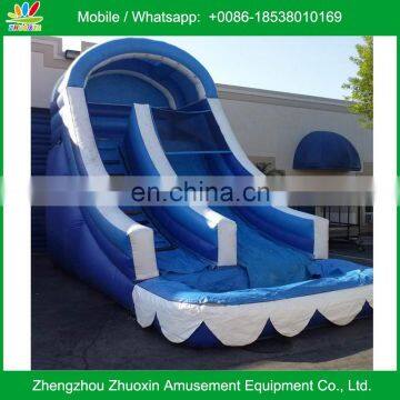 Most Fun Big Blue Water Slide for the kids and the adults