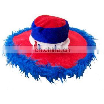 2015 new design for adult Red and blue color with logo Costume carnival hat