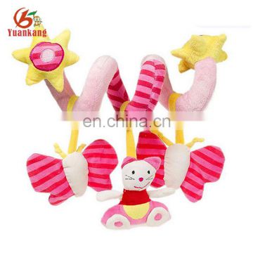 stuffed warm baby toy, soft rattle toy for baby