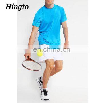 High quality white athletic sports shorts men 90% polyester 10% spandex